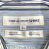 コムデギャルソンシャツ COMME des GARCONS SHIRT フランス製 ループカラー ドッキングストライプシャツ メンズ JPN:L