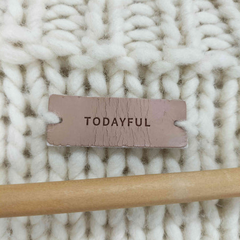 トゥデイフル TODAYFUL Cable HandKnit Cardigan ケーブルハンドニットカーディガン レディース JPN:38