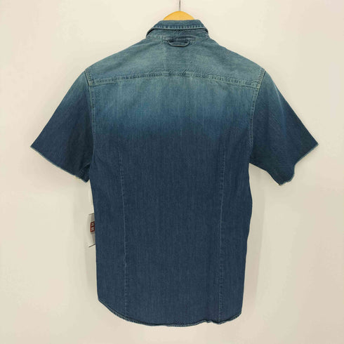 フランクリンマーシャル FRANKLIN&MARSHALL SLIM FIT イタリア製 半袖デニムシャツ メンズ S