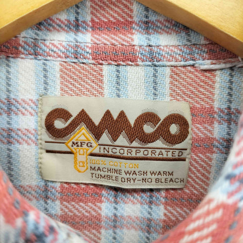 カムコ CAMCO コットンネル チェックシャツ メンズ JPN:S