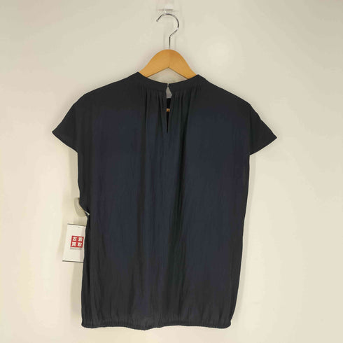 ユナイテッドアローズグリーンレーベルリラクシング UNITED ARROWS green label relaxing DP ギャザー ハイネック ショートスリーブ ブラウス レディース