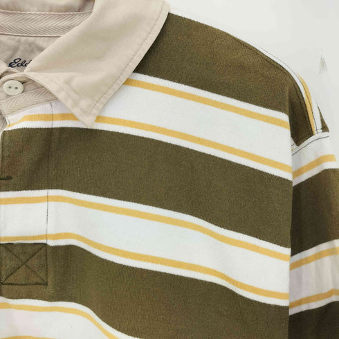 エディーバウアー Eddie Bauer ボーダー 半袖ポロシャツ メンズ JPN:XL