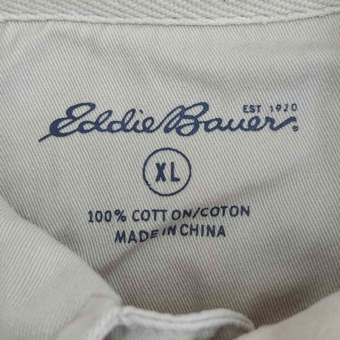エディーバウアー Eddie Bauer ボーダー 半袖ポロシャツ メンズ JPN:XL
