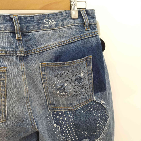 シーニューヨーク sea new york oli jeans リペア加工デニムパンツ レディース 10