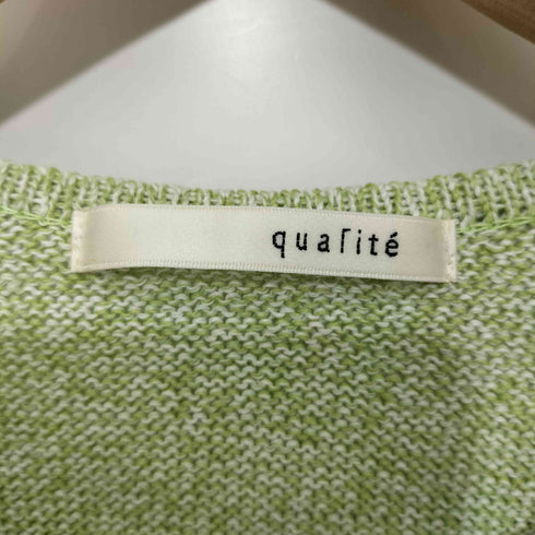 カリテ qualite フレアスリーブギマコットンニット レディース FREE