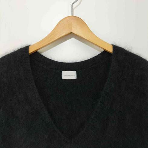 ユナイテッドアローズグリーンレーベルリラクシング UNITED ARROWS green label relaxing ヘアリー Vネック ニット ベスト レディース