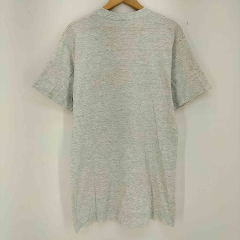 フルーツオブザルーム FRUIT OF THE LOOM 80s USA製 袖&裾シングル US.NAVY カレッジロゴ 2段プリント Tシャツ メンズ import:L