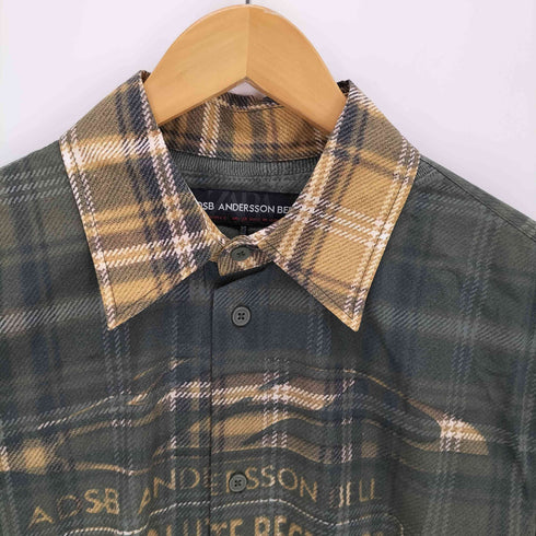 ザラ ZARA トロンプルイユプリントシャツ メンズ import:S
