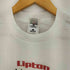 フルーツオブザルーム FRUIT OF THE LOOM 90s 袖&裾シングル 企業ロゴ プリント クルーネックTシャツ メンズ import:L