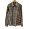 ザラ ZARA チェック柄パッチワークシャツ メンズ import:L