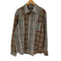 ザラ ZARA チェック柄パッチワークシャツ メンズ import:L