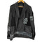 ザラ ZARA ニットコンビレザージャケット メンズ import:L