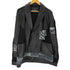 ザラ ZARA ニットコンビレザージャケット メンズ import:L