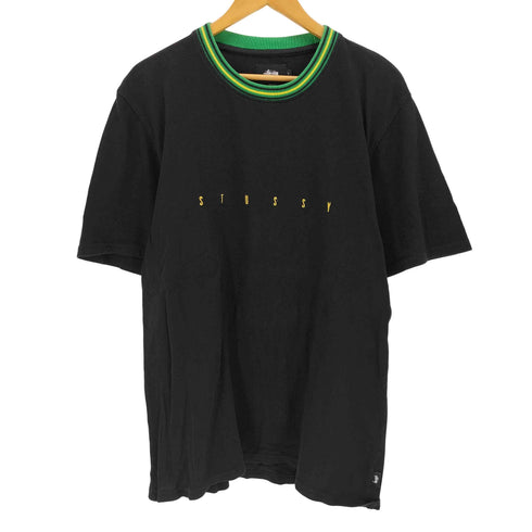 ステューシー Stussy ロゴ刺繍 鹿の子Tシャツ メンズ import:L