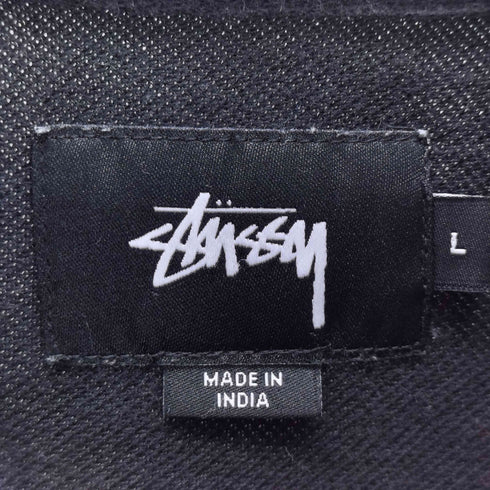 ステューシー Stussy ロゴ刺繍 鹿の子Tシャツ メンズ import:L