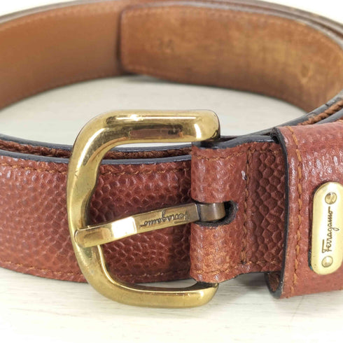 サルヴァトーレフェラガモ Salvatore Ferragamo イタリア製 レザーベルト レディース 34