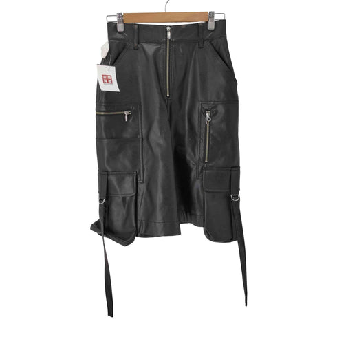 プランクプロジェクト PRANK PROJECT Leather Cargo Shorts レディース FR:36-38