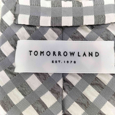 トゥモローランド TOMORROWLAND チェック ネクタイ メンズ