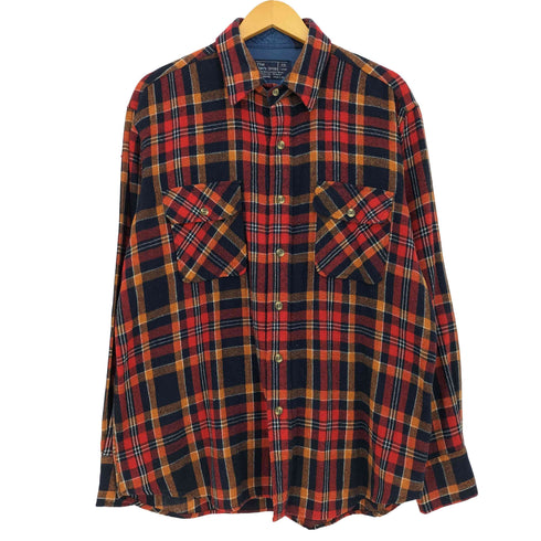 ジェーシーペニー JC Penney 80S THE MEN'S SHOP 襟芯 チェック ウールシャツ メンズ import:L