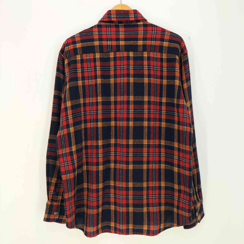 ジェーシーペニー JC Penney 80S THE MEN'S SHOP 襟芯 チェック ウールシャツ メンズ import:L