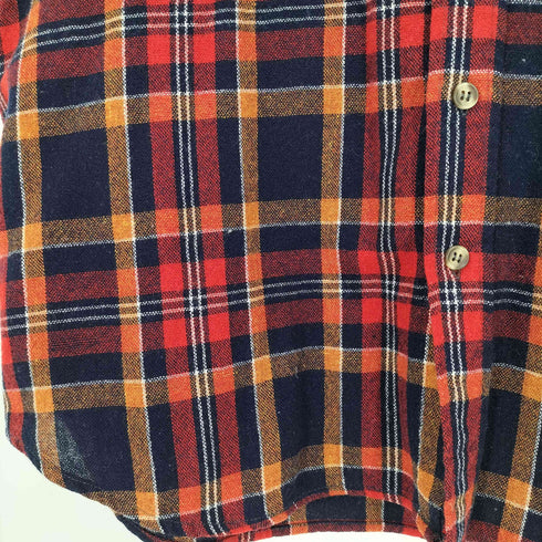 ジェーシーペニー JC Penney 80S THE MEN'S SHOP 襟芯 チェック ウールシャツ メンズ import:L