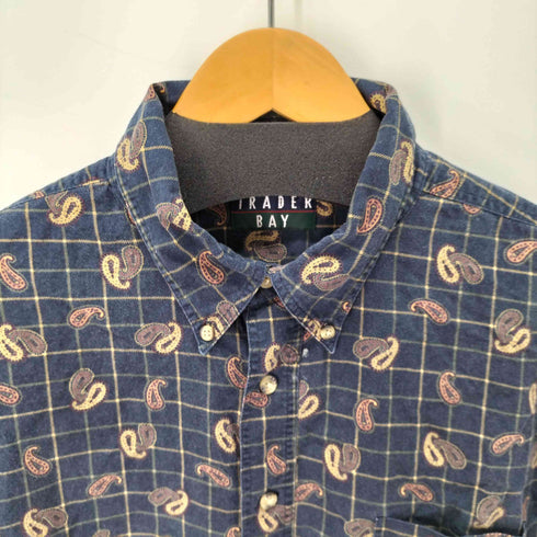 TRADER BAY L/S BD ペイズリー柄シャツ メンズ import:XL