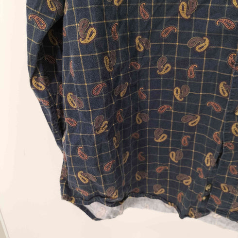 TRADER BAY L/S BD ペイズリー柄シャツ メンズ import:XL