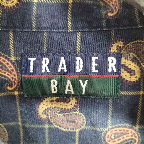 TRADER BAY L/S BD ペイズリー柄シャツ メンズ import:XL