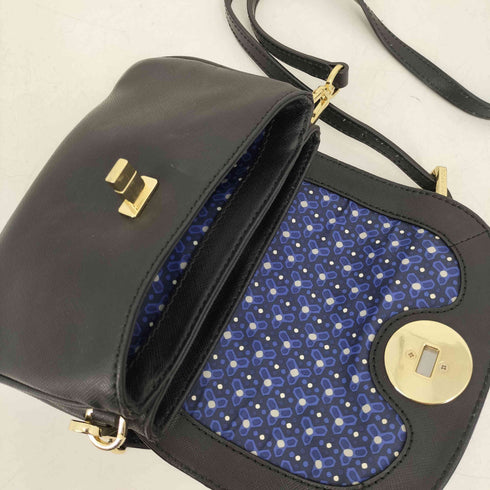 トリーバーチ TORY BURCH ロゴ 金具 裏地総柄 ミニ ショルダー バッグ ポシェット レディース