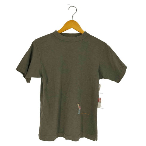 フォーティーファイブアール 45R アニマル刺繍 モックネック Tシャツ レディース