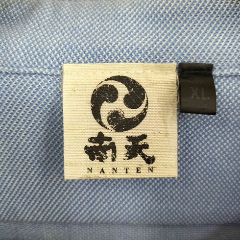 南天 NANTEN 総柄デザイン ボタンダウン 半袖シャツ メンズ JPN:XL