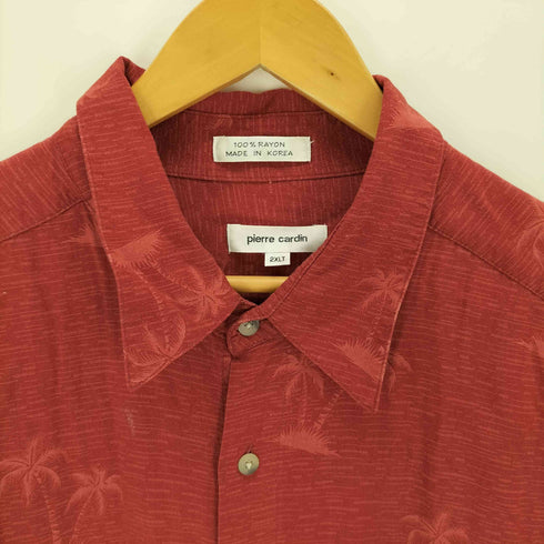 ピエールカルダン pierre cardin 韓国製 レーヨン100 S/Sアロハシャツ メンズ 2XL