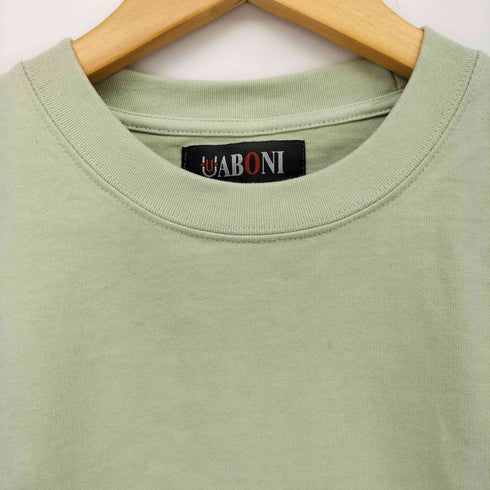 UABONI ヘビーオンス コットン うさぎ シルエット プリント Tシャツ レディース 38