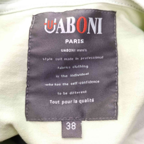 UABONI ヘビーオンス コットン うさぎ シルエット プリント Tシャツ レディース 38