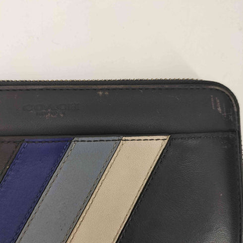 コーチ COACH レザー ラウンドファスナー 長財布 メンズ