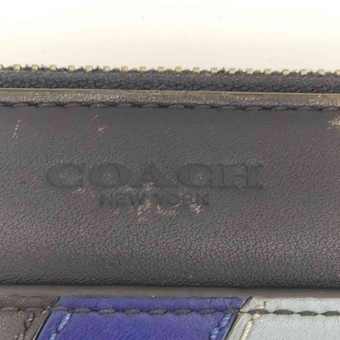 コーチ COACH レザー ラウンドファスナー 長財布 メンズ