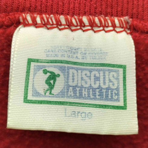 ディスカス アスレチック Discus Athletic 90s USA製 プリントスウェットプルオーバー メンズ JPN:L