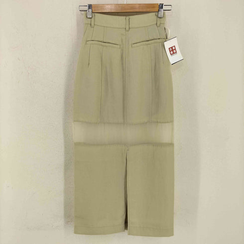 クラネ CLANE SHEER SWITCHING STRAIGHT SKIRT レディース JPN:0