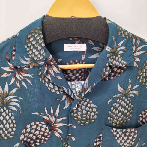 ビューティーアンドユースユナイテッドアローズ BEAUTY & YOUTH UNITED ARROWS S/S ダークパイナップルリラックスレギュラーシャツ メンズ JPN:S