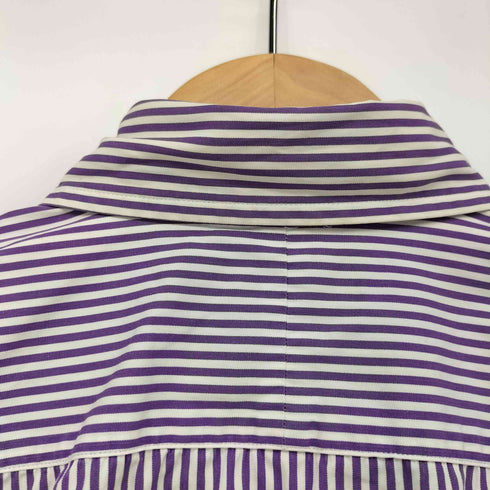 ラルフローレン RALPH LAUREN Slim Fit ポニー刺繍 ストライプ L/S ボタンダウンシャツ レディース US:0-2