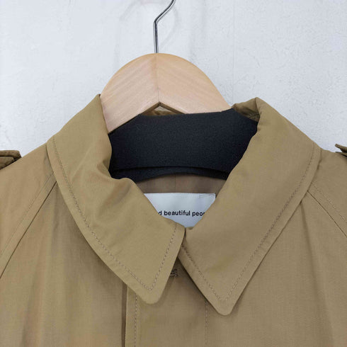 ビューティフルピープル beautiful people 撥水機能付き シングルトレンチコート レディース JPN:L