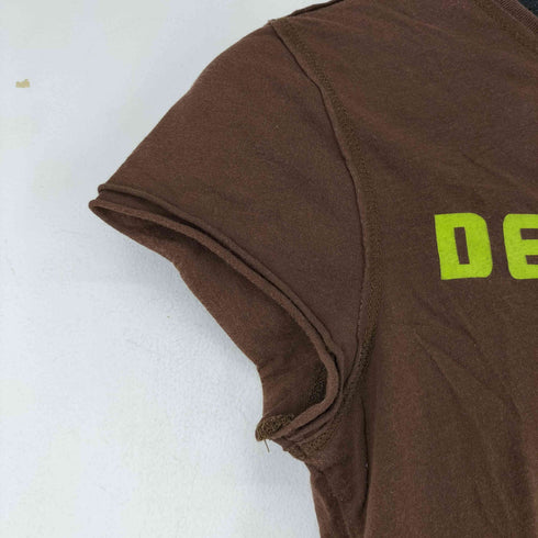 ディーゼル DIESEL フロントプリント S/S Tシャツ レディース import:M