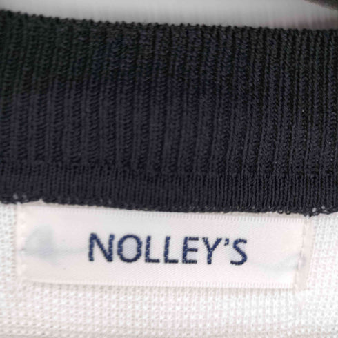 ノーリーズ NOLLEY’S 22SS 布帛付 ノースリーブ プルオーバー ニット レディース JPN:38