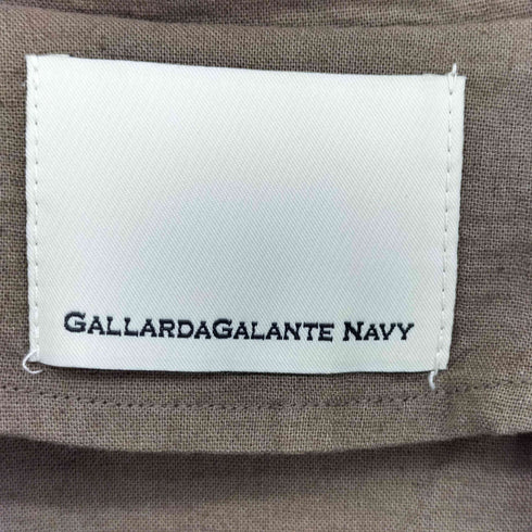 ガリャルダガランテネイビー GALLARDAGALANTE NAVY リネンコットンハーフスリーブジャケット レディース FREE
