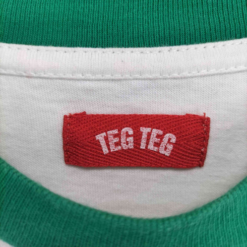 TEG TEG フロントプリントリンガーTシャツ Y2K レディース KIDS 130