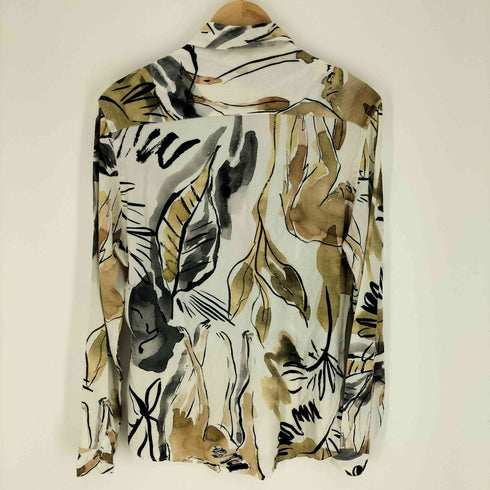 ザラ ZARA RELAXED FIT 総柄 L/S シャツ メンズ import:M