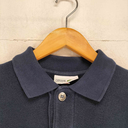 シュミーズラコステ CHEMISE LACOSTE ロゴ刺繍L/S ニットポロシャツ メンズ JPN:3