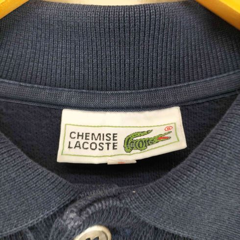 シュミーズラコステ CHEMISE LACOSTE ロゴ刺繍L/S ニットポロシャツ メンズ JPN:3
