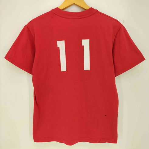 ヘインズ Hanes 00s USA製 二枚タグ ADEL DESOTO SOFTBALL #11 クルーネックTシャツ メンズ import:S
