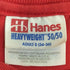 ヘインズ Hanes 00s USA製 二枚タグ ADEL DESOTO SOFTBALL #11 クルーネックTシャツ メンズ import:S